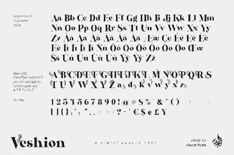 Veshion font