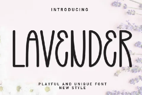 Lavender Display font