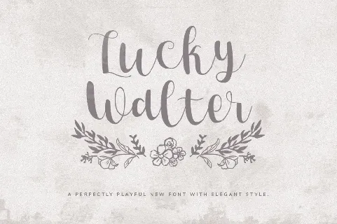 Lucky Walter font