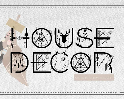 House Decor Demo font