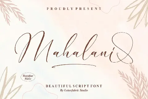 Mahalani â€“ Beautiful Script font
