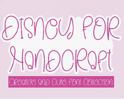 Disney For Handcraft font