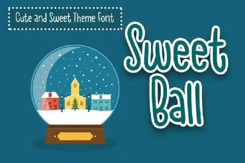 Sweet Ball Display font