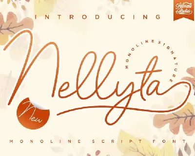 Nellyta Monoline font