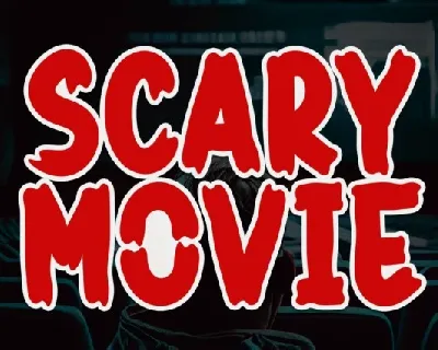 Scary Movie Display font