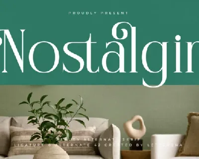 Nostalgin font