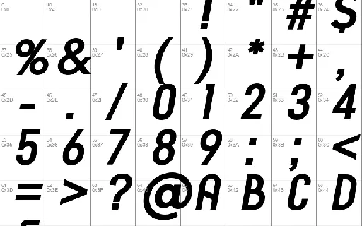 Armature font