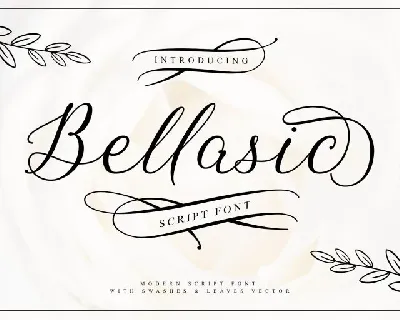 Bellasic Script font