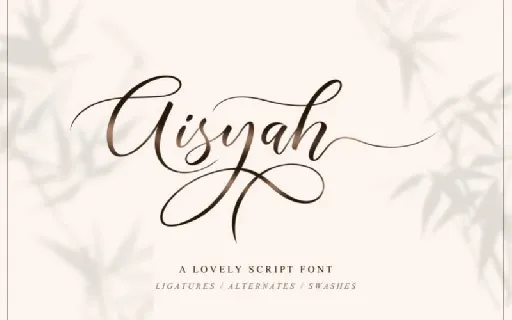 Aisyah Calligraphy font