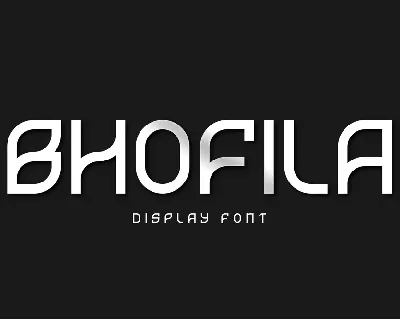 Bhofila Display font