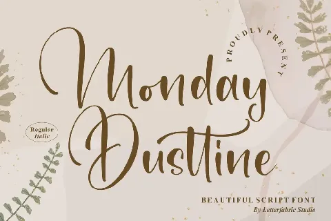 Monday Dusttine font