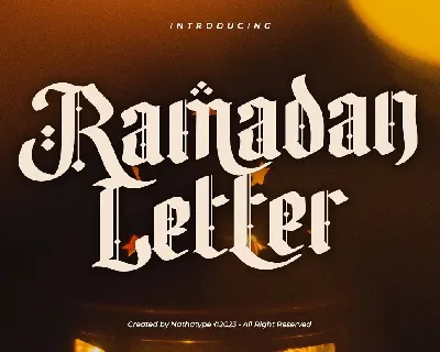 Ramadan Letter font