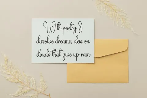 Sand Beach Calligraphy font