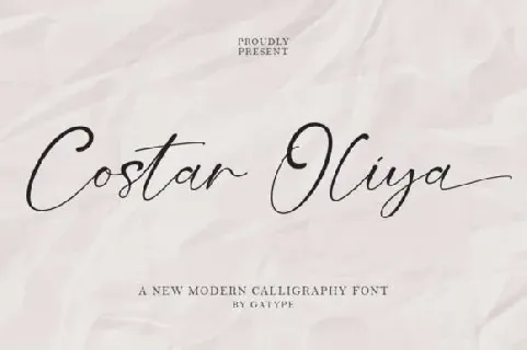 Costar Oliya font