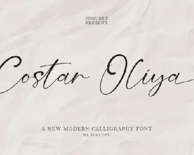 Costar Oliya font