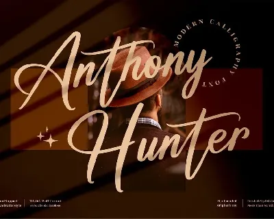 Anthony Hunter font