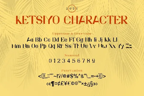 Ketsiyo Sans font