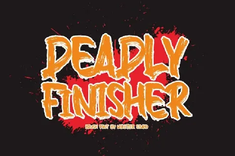 Deadly Finisher Brush font