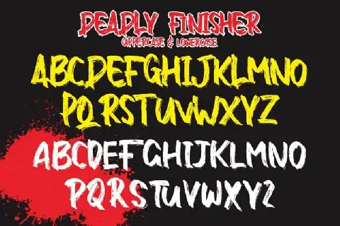 Deadly Finisher Brush font