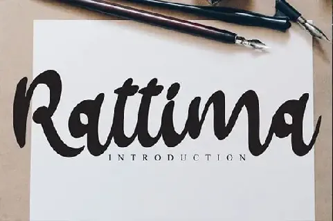 Rattima Bold Script font