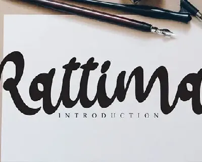 Rattima Bold Script font