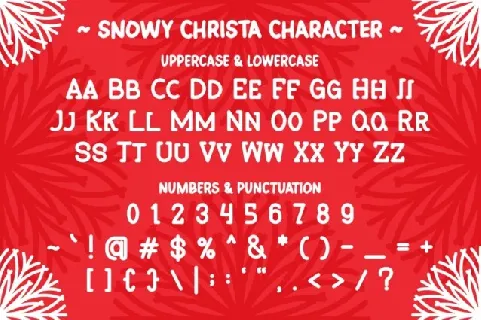 Snowy Christa font