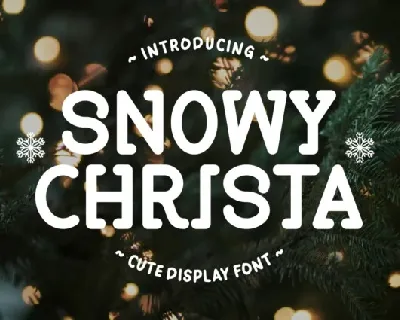 Snowy Christa font