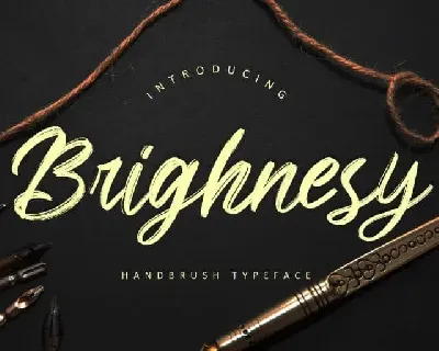 Brighnesy Brush font