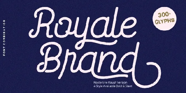 Routerline Rough Typeface font