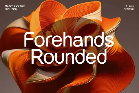 Forehands Rounded font