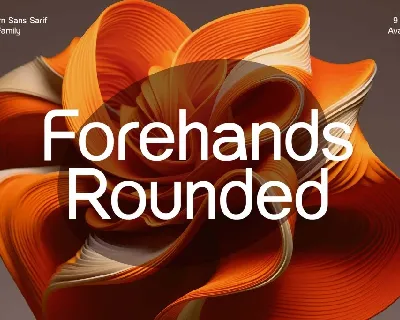 Forehands Rounded font