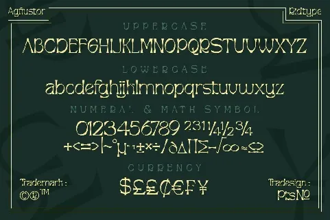 Agfiustor Free font