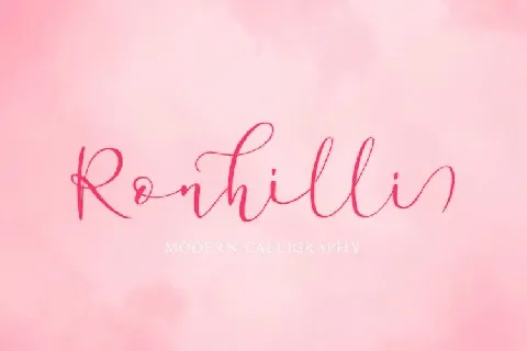 Ronhilli Script font