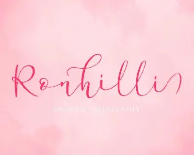 Ronhilli Script font