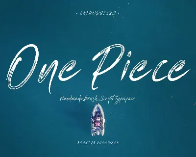 One Piece Brush font