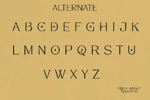 Aflah Akbar Typeface font