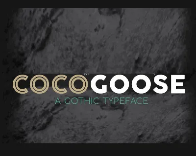 Cocogoose font