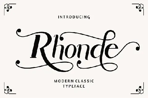 Rhonde Modern Typeface font