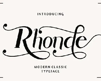 Rhonde Modern Typeface font