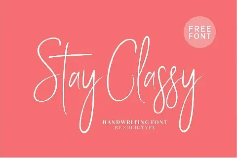 Stay Classy Free font