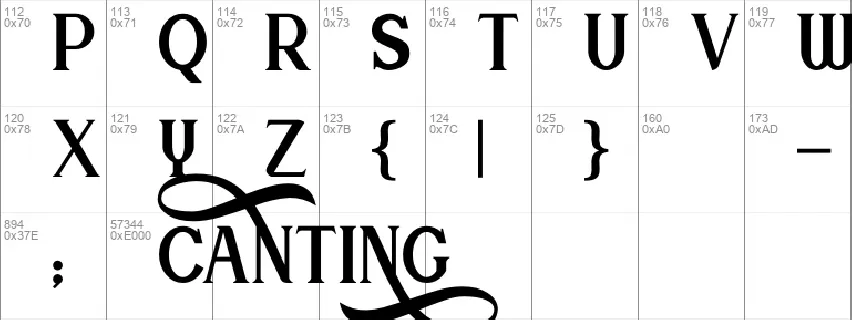 Canting Regular_DEMO font