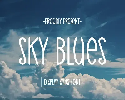 Sky Blues font