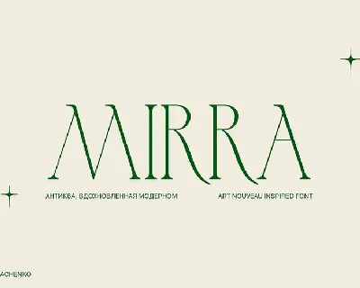 Mirra font