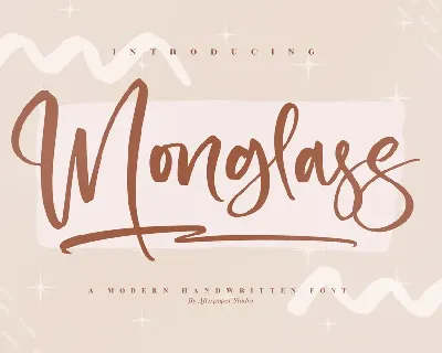 Monglass font