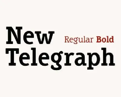 New Telegraph Slab Serif font