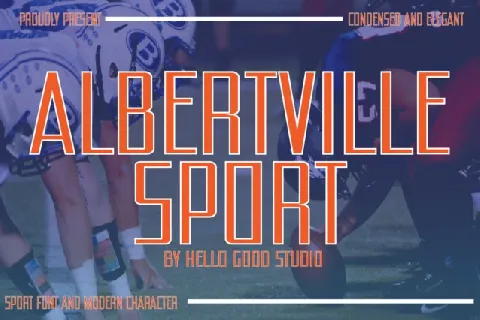 Albertville Sport font