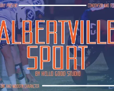 Albertville Sport font