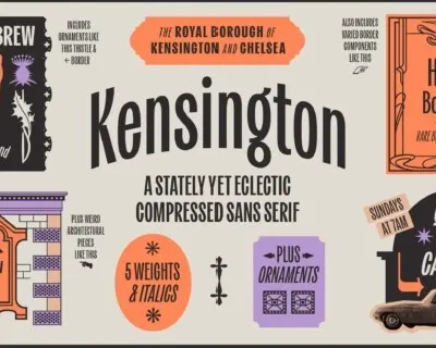 Kensington Family font