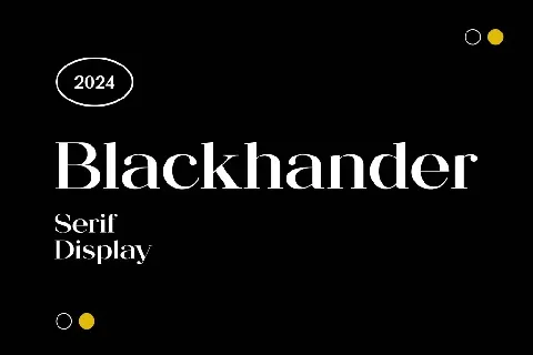 Blackhander font