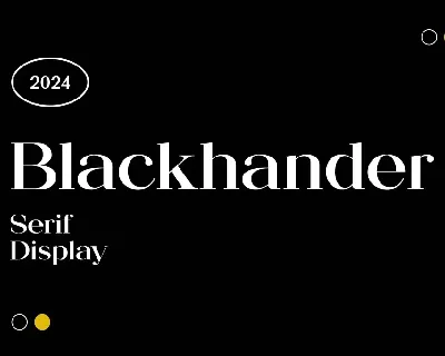 Blackhander font